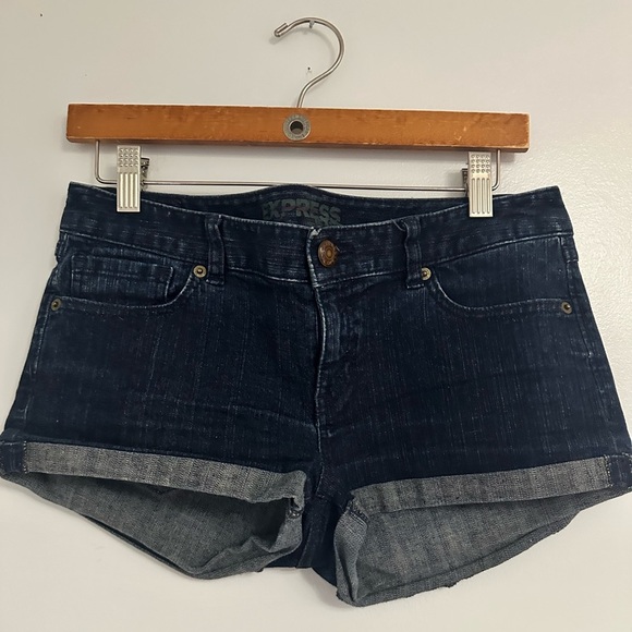 Express Pants - Express Denim Shortie Shorts